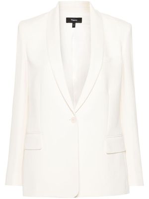Theory Blazer met enkele rij knopen - Beige