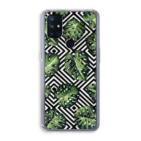 Geometrische jungle: OnePlus Nord N10 5G Transparant Hoesje