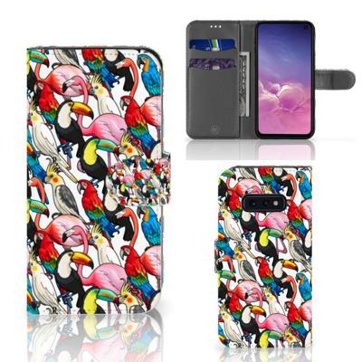Samsung Galaxy S10e | Telefoonhoesje | Met pasjeshouder | Birds