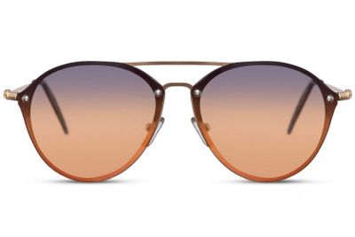 CWI zonnebril piloot volledig omrand cat. 3 goud/goud