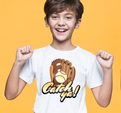 T-shirt sport honkbal Catch ya