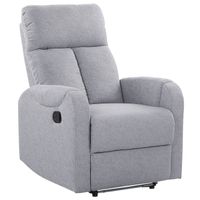 Beliani SOMERO - TV-fauteuil-Grijs-Polyester