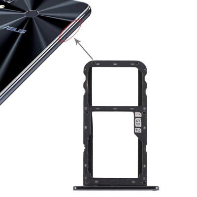 SIM-kaarthouder + SIM-kaarthouder / Micro SD-kaart lade voor Asus Zenfone 5 ZE620KL(Black)