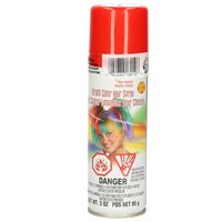 Haarverf/haarspray - felrood - spuitbus - 125 ml - Carnaval