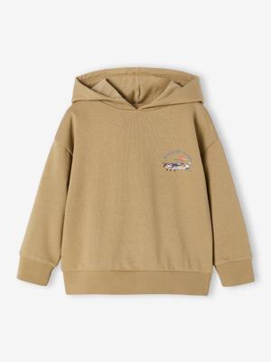 Sweater met capuchon jongen katoen komijn Sweater met capuchon jongen katoen komijn