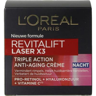 L&apos;Oreal Paris Revitalift laser X3 nachtcreme