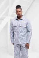 Project X Paris Overhemd Heren Lichtblauw/Wit - Maat M - Kleur: Donkergrijs | Soccerfanshop