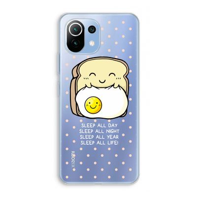 Sleep All Day: Xiaomi Mi 11 Lite Transparant Hoesje