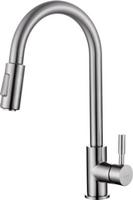 Wiesbaden 304-Benton RVS Keukenkraan + uittrekb.handdouche Wiesbaden 304-Benton RVS Keukenkraan + uittrekb.handdouche