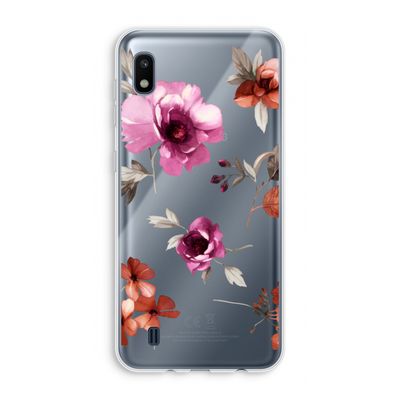 Geschilderde bloemen: Samsung Galaxy A10 Transparant Hoesje