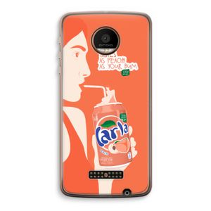 Peach please!: Motorola Moto Z Force Transparant Hoesje