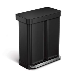 Simplehuman Prullenbak Liner Pocket Recycler 24 + 34 liter Zwart