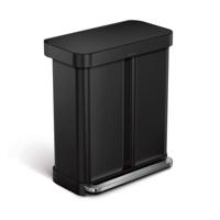 Simplehuman Prullenbak Liner Pocket Recycler 24 + 34 liter Zwart