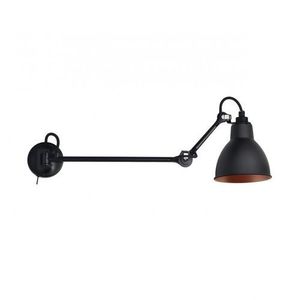 DCW Editions Lampe Gras N204 L 40 Round Wandlamp - Zwart/koper