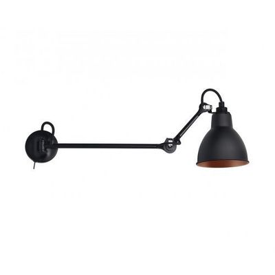 DCW Editions Lampe Gras N204 L 40 Round Wandlamp - Zwart/koper DCW Editions Lampe Gras N204 L 40 Round Wandlamp - Zwart/koper