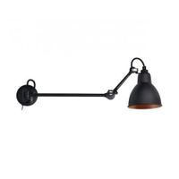 DCW Editions Lampe Gras N204 L 40 Round Wandlamp - Zwart/koper - thumbnail