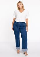 Yoek Jeans lang met omslag | Indigo | Maat 58/60 Yoek Jeans lang met omslag | Indigo | Maat 58/60