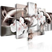 Schilderij - Geurige Orchidee , 5 luik , 2 maten , Multikleur , Premium Print
