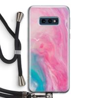 Roze explosie: Samsung Galaxy S10e Transparant Hoesje met koord Roze explosie: Samsung Galaxy S10e Transparant Hoesje met koord
