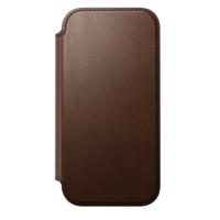 Nomad Modern Leather Folio iPhone 17 bruin