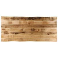 Tafelblad met natuurlijke rand 140x60x3,8 cm massief mangohout