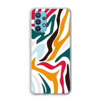 Colored Zebra: Samsung Galaxy A32 4G Transparant Hoesje