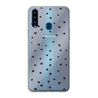 Kleine kattenkopjes: Samsung Galaxy A20s Transparant Hoesje