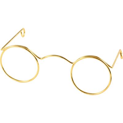 Creativ Company Bril, b: 60 mm, gatgrootte 21 mm, goud, 10 stuk/ 1 doos