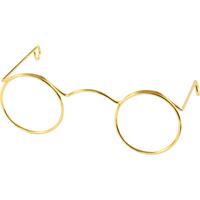 Creativ Company Bril, b: 60 mm, gatgrootte 21 mm, goud, 10 stuk/ 1 doos