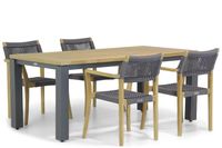 Lifestyle Dallas/Veneto 180 cm dining tuinset 5-delig - thumbnail