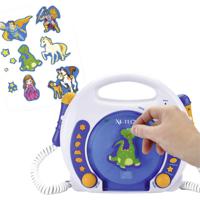 X4 Tech Bobby Joey Kinder CD-speler CD, SD, USB Incl. microfoon Blauw