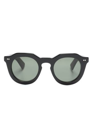 Lesca lunettes de soleil Toro à monture ronde - Noir