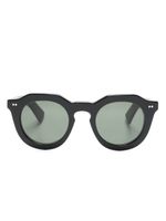 Lesca lunettes de soleil Toro à monture ronde - Noir
