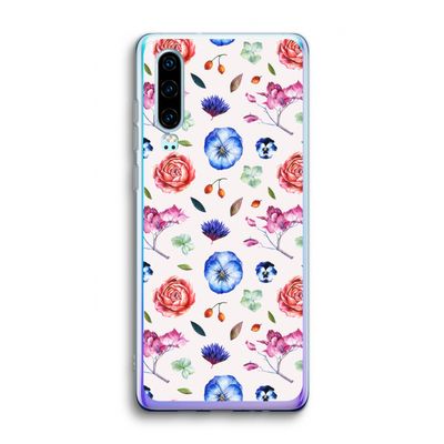 Bloemetjes: Huawei P30 Transparant Hoesje