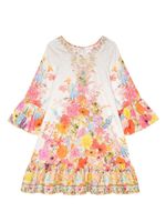 Camilla robe volantée à fleurs - Multicolore