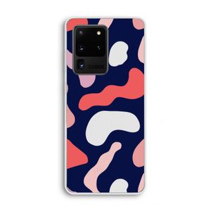 Memphis Shapes Pink: Samsung Galaxy S20 Ultra Transparant Hoesje