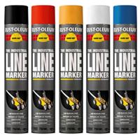 Rust-Oleum lijnmarkering - Hard Hat - geel - 0.75l - spuitbus