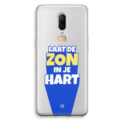 Laat de zon in je hart: OnePlus 6 Transparant Hoesje
