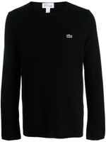 Comme Des Garçons Shirt x Lacoste pull en maille intarsia - Noir