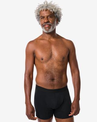 HEMA Lekvrij boxer katoen kort voor licht urineverlies zwart (zwart)