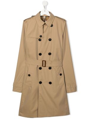 Burberry Kids trench à boutonnière croisée - Tons neutres