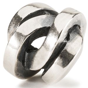 Trollbeads TAGBE-20220 Kraal Knoop van moed zilver