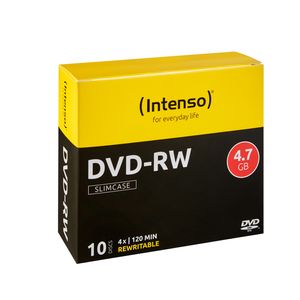 Intenso 4201632 DVD-RW disc 4.7 GB 10 stuk(s) Slimcase Herschrijfbaar