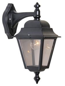 Franssen Klassieke buitenlamp Quadrana Down zwart FL111-10