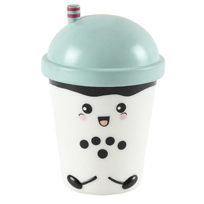 Home Deco Kids Nachtlampje Led - Bubble Tea - RGB kleuren - blauw - kunststof - 15 cm