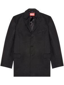 Diesel blazer boutonné J-Warhols à empiècements - Noir