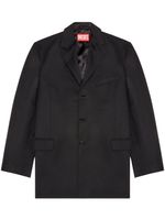 Diesel blazer boutonné J-Warhols à empiècements - Noir