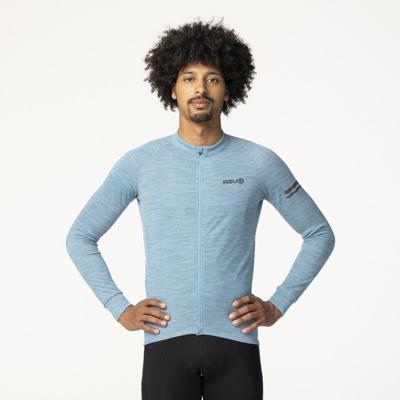 AGU Merino Fietsshirt Lange Mouwen Performance Liberty Blue Heren - Blauw - XXL