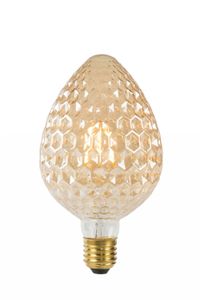 Lucide PINEAPPLE - Filament lamp - Ø 9,5 cm - LED - E27 - 1x6W 2200K - Amber