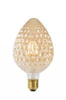 Lucide PINEAPPLE - Filament lamp - Ø 9,5 cm - LED - E27 - 1x6W 2200K - Amber - thumbnail